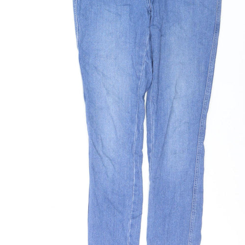 Next Women Blue Skinny Jeans Size 10L Tall Stretch Denim