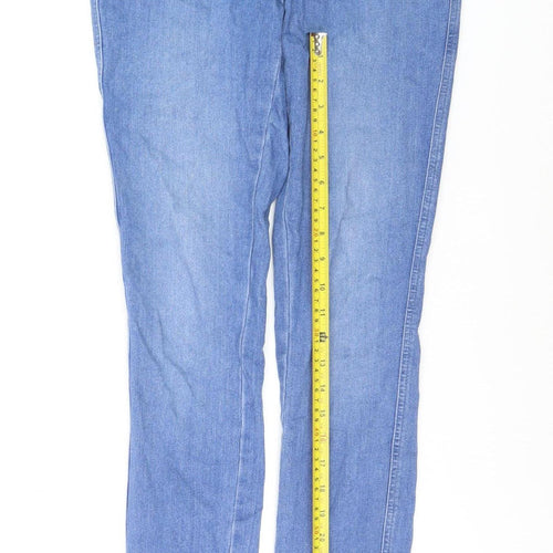 Next Women Blue Skinny Jeans Size 10L Tall Stretch Denim