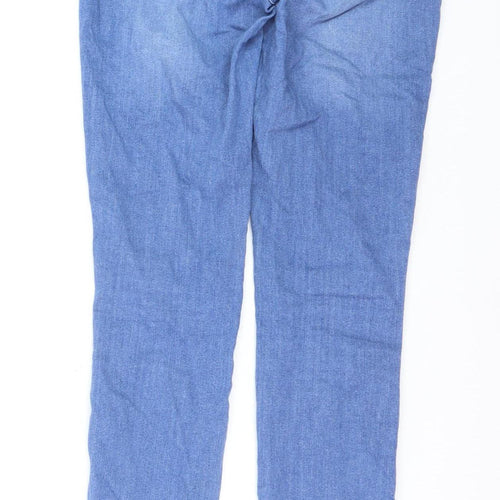 Next Women Blue Skinny Jeans Size 10L Tall Stretch Denim