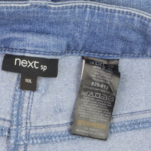 Next Women Blue Skinny Jeans Size 10L Tall Stretch Denim