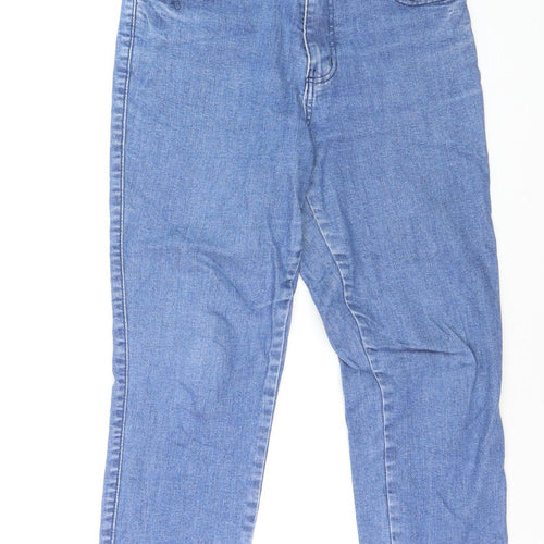 Biotipo Women Blue Size 12 Straight Leg Denim Jeans