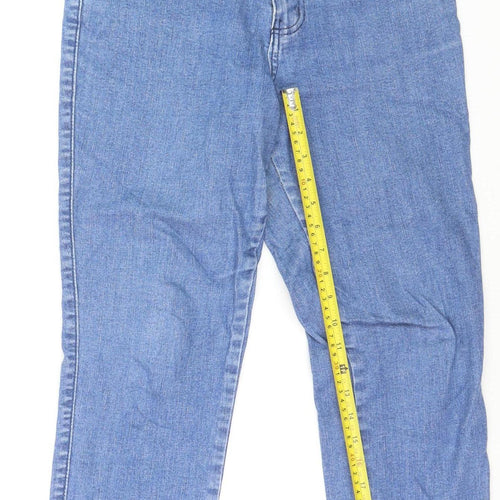 Biotipo Women Blue Size 12 Straight Leg Denim Jeans