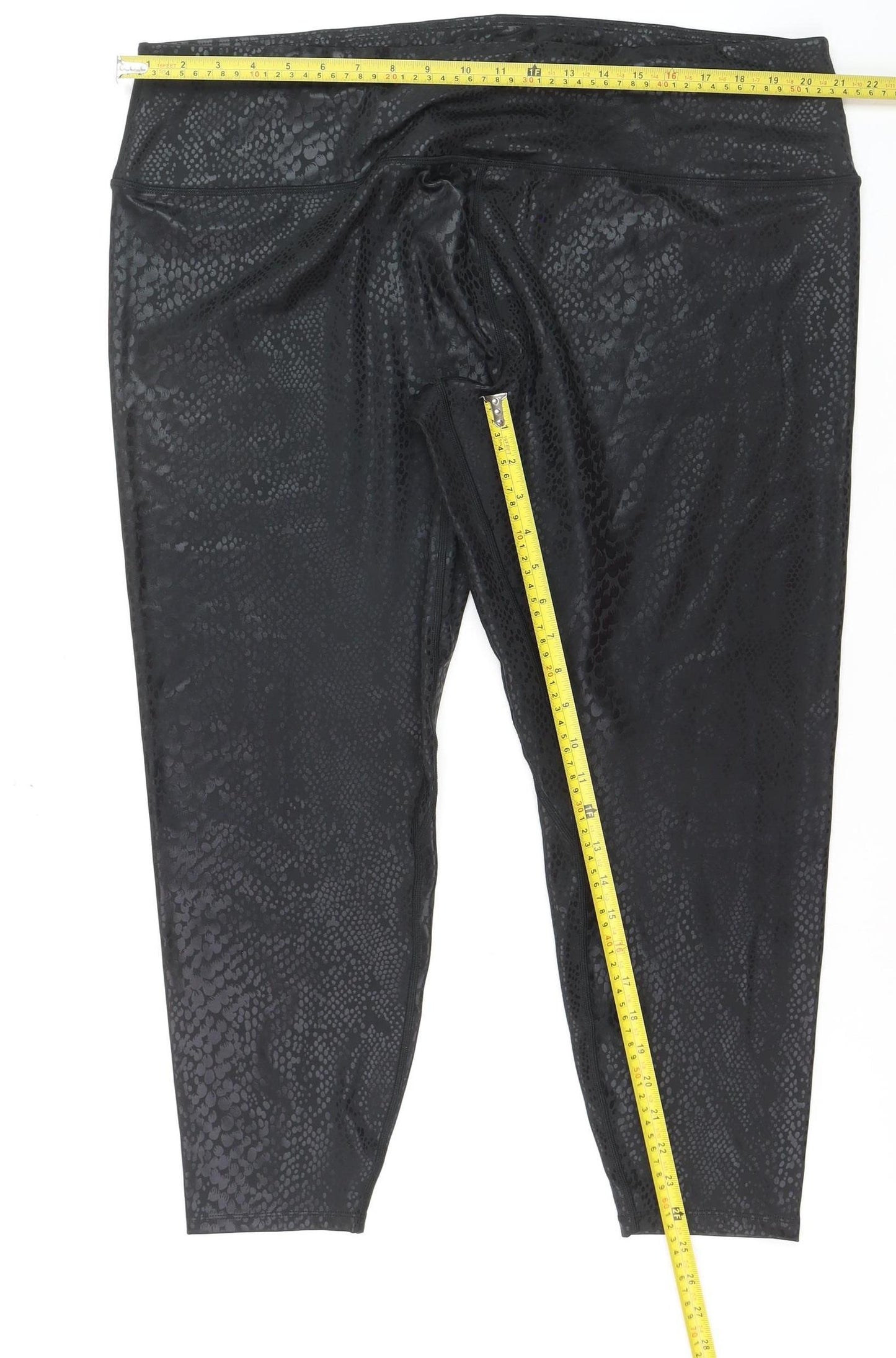 Next Active Womens Black 2XL Animal Print Leggings Gym Trousers