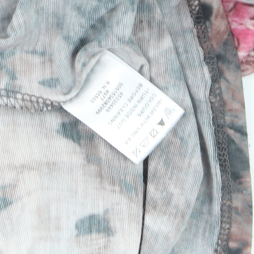 Warehouse Women’s Multicoloured Animal Print Wrap Blouse UK 8