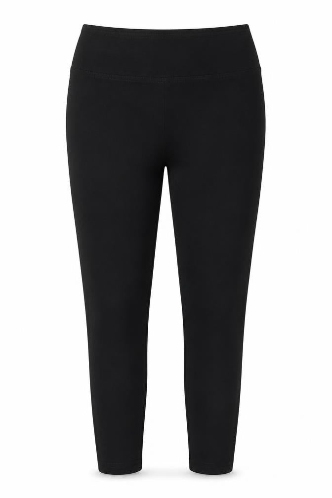 Paolo Connerti Women’s Black M Ankle Leggings Rhinestone Stretch Slim Fit