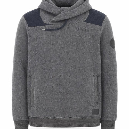 Firetrap Men's Grey Hooded Knit Jumper M Heavyweight Cotton Blend