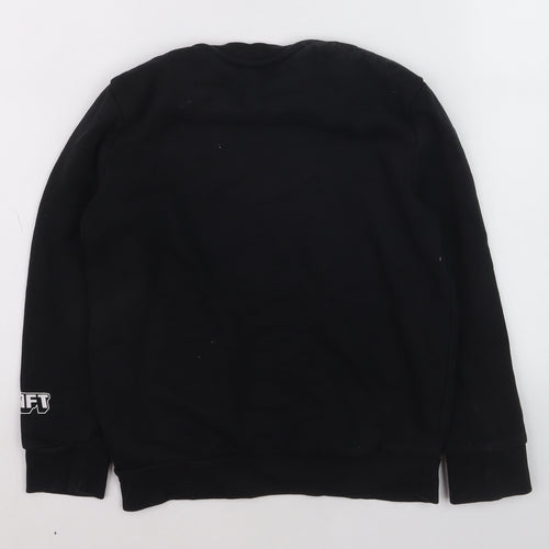 Minecraft Boys Black Sequin Christmas Sweatshirt 7-8 Years Pullover