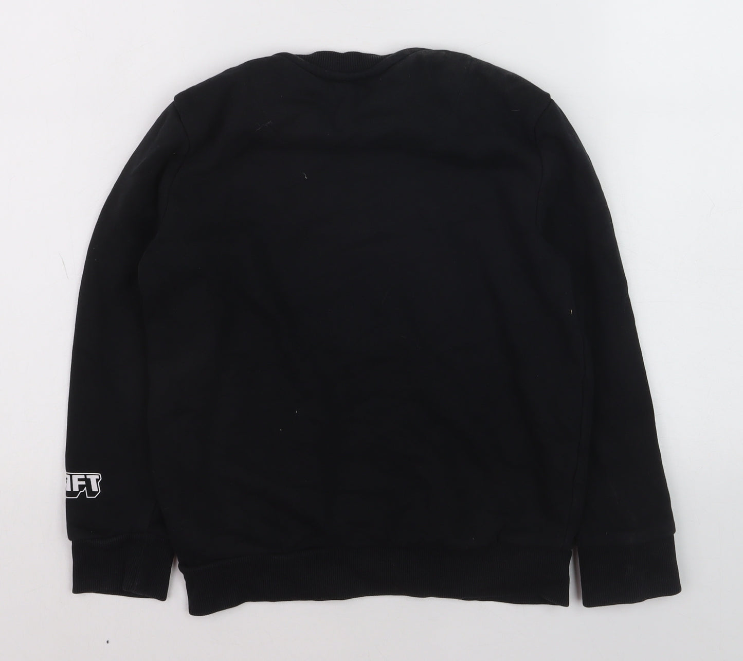 Minecraft Boys Black Sequin Christmas Sweatshirt 7-8 Years Pullover
