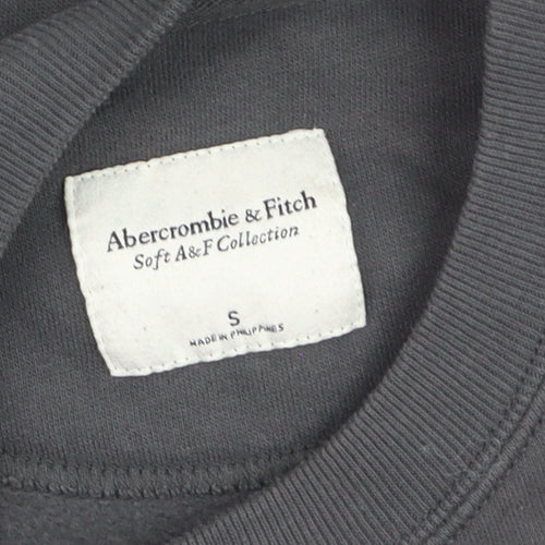Abercrombie & Fitch Womens Grey Small Pullover Sweatshirt Paris Graphic