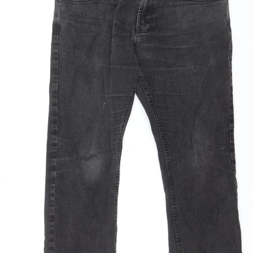 Dunnes Stores Men's Black Straight Leg Denim Jeans 34W 30L