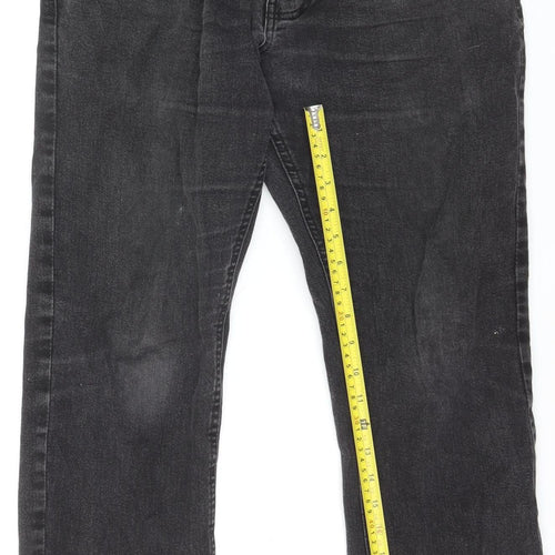Dunnes Stores Men's Black Straight Leg Denim Jeans 34W 30L