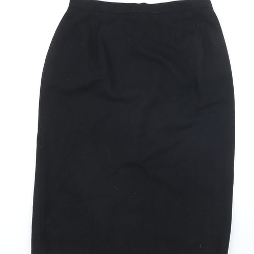 St. Bernard Women's Black Wool Blend Pencil Skirt Size 16