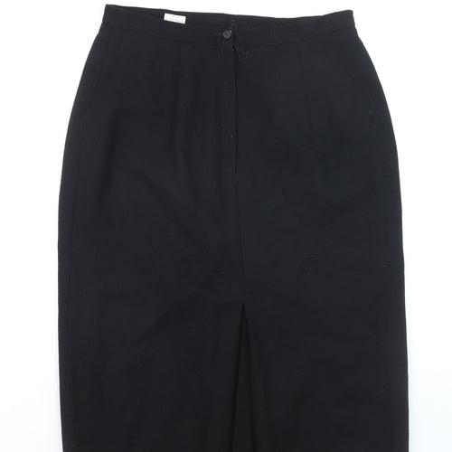St. Bernard Women's Black Wool Blend Pencil Skirt Size 16