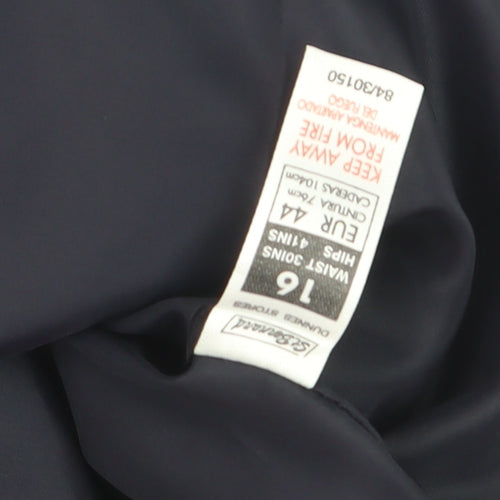 Benetton Women Black Knee Length Pencil Skirt Size 16