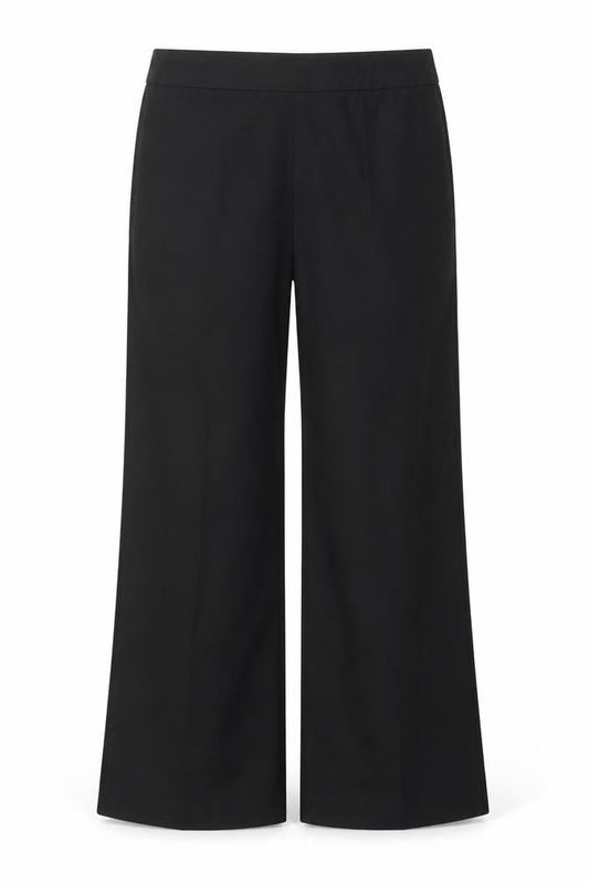 Front view of JH Collectibles Women's Black Wool Dress Pants, size 14