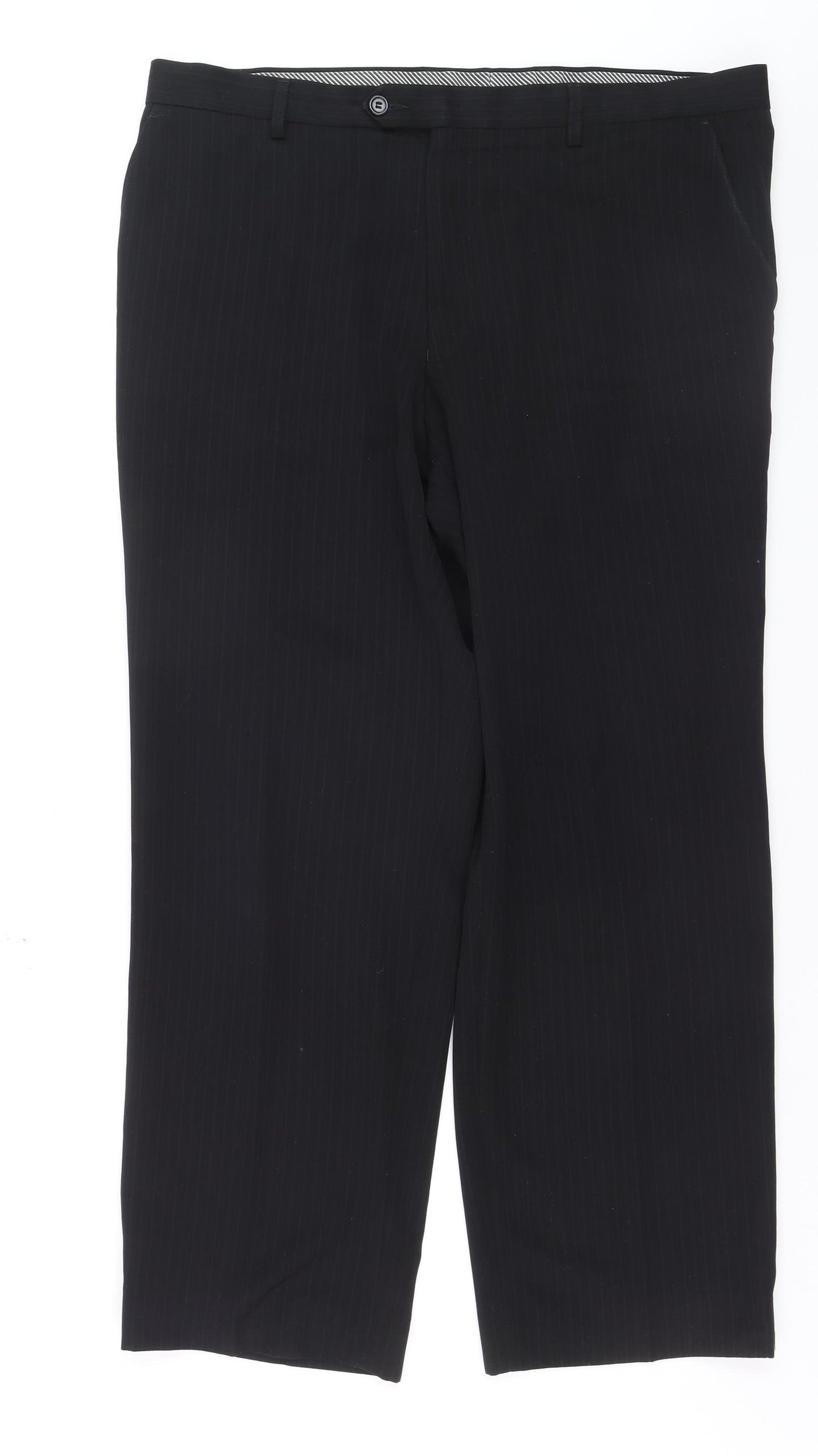 Marks and Spencer Men's Black Crease Resistant Dress Pants 38x29