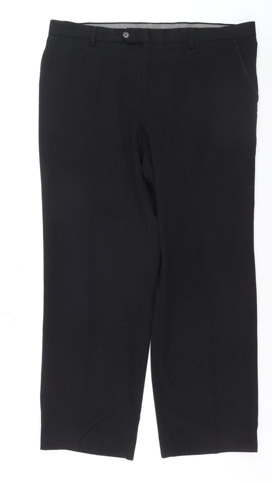 Marks and Spencer Men's Black Crease Resistant Dress Pants 38x29