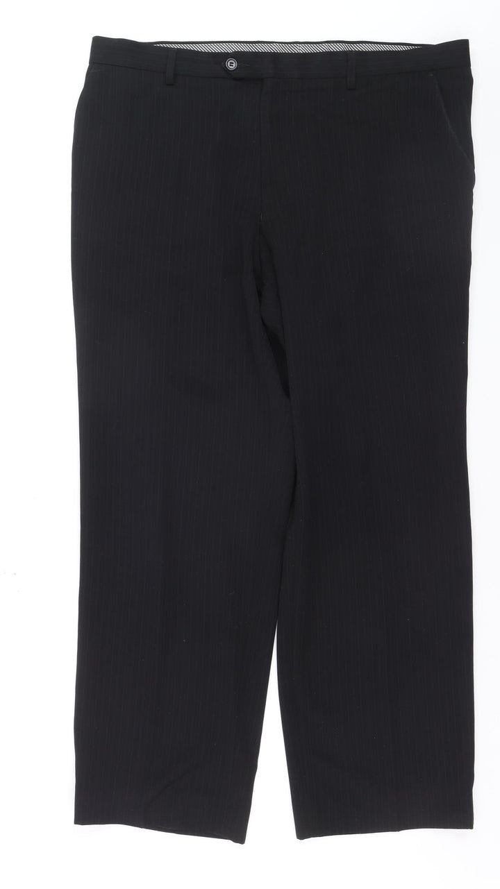 Marks and Spencer Men's Black Crease Resistant Dress Pants 38x29