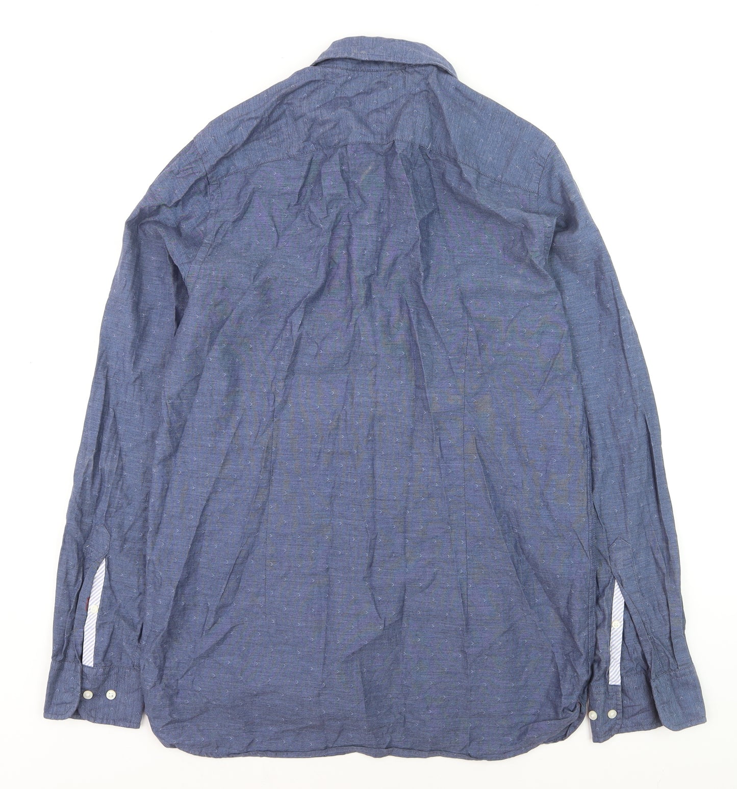 Tommy Hilfiger Men's Blue Slim Fit Button-Down Long Sleeve Shirt Size M