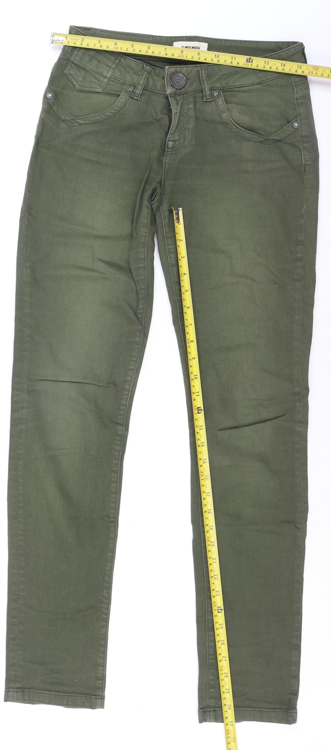 Mos Mosh Women's Green Skinny Stretch Jeans Size 27