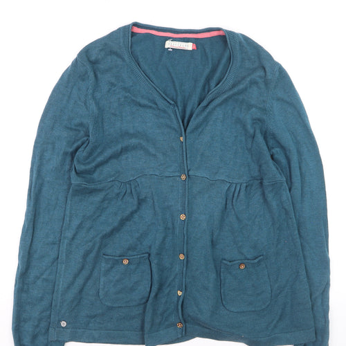 Brakeburn Women’s Blue V-Neck Button Cardigan Size L