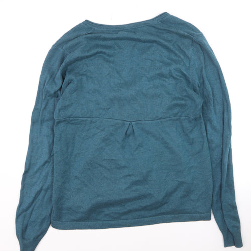 Brakeburn Women’s Blue V-Neck Button Cardigan Size L