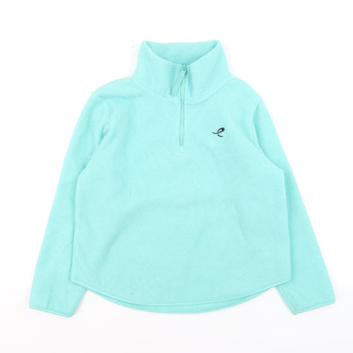Energetics Girls Blue 10 Years Fleece 1/4 Zip Pullover Sweatshirt