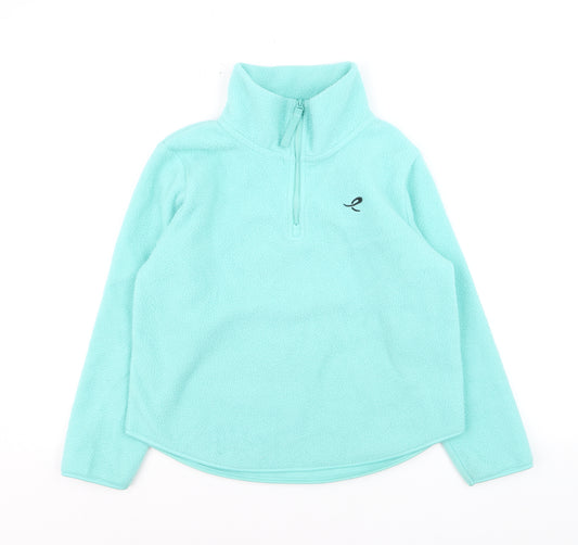 Energetics Girls Blue 10 Years Fleece 1/4 Zip Pullover Sweatshirt