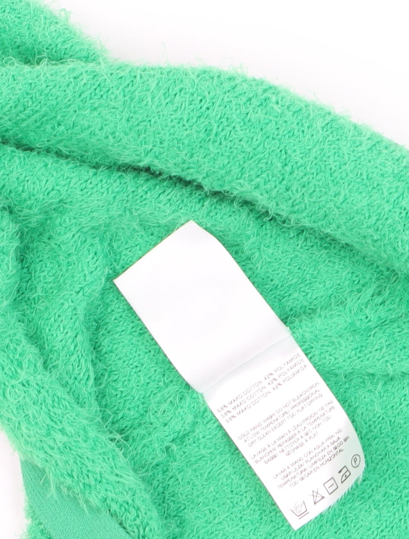 Miista Women Green Short Wrap Knit Skirt Size S