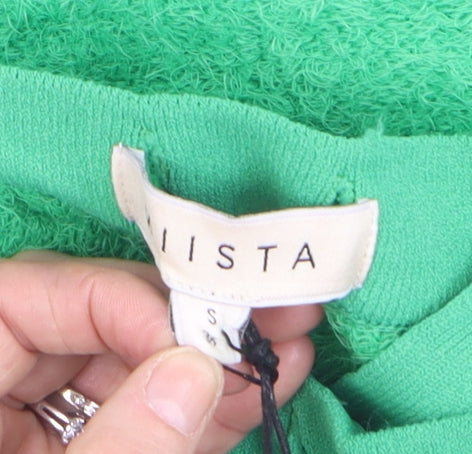 Miista Women Green Short Wrap Knit Skirt Size S