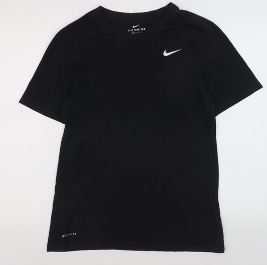 Nike Men's Black Dri-FIT Sports T-Shirt Size S