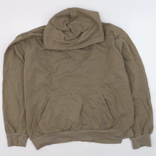 Springfield Men's Beige 2XL Pullover Hoodie Cotton Blend Casual