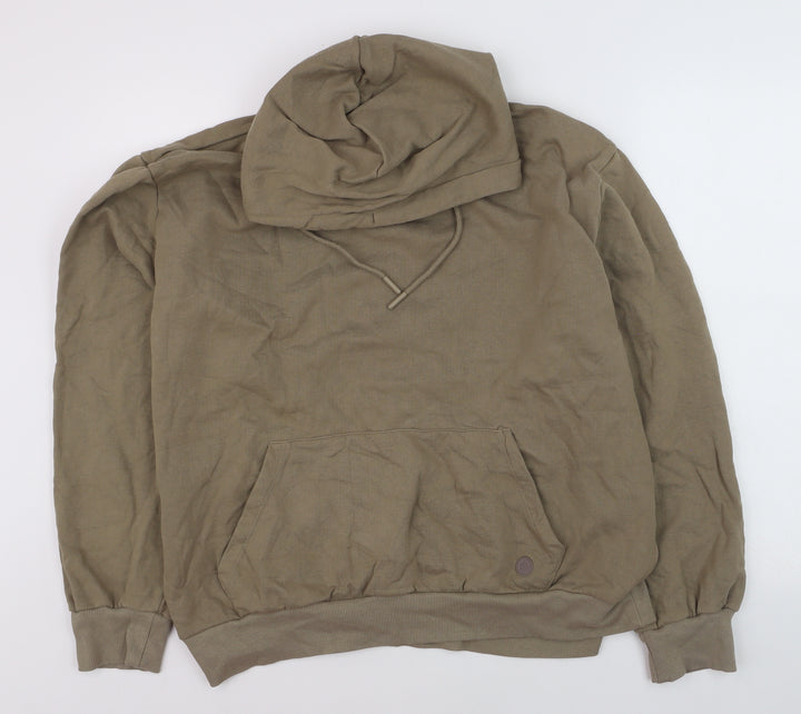 Springfield Men's Beige 2XL Pullover Hoodie Cotton Blend Casual