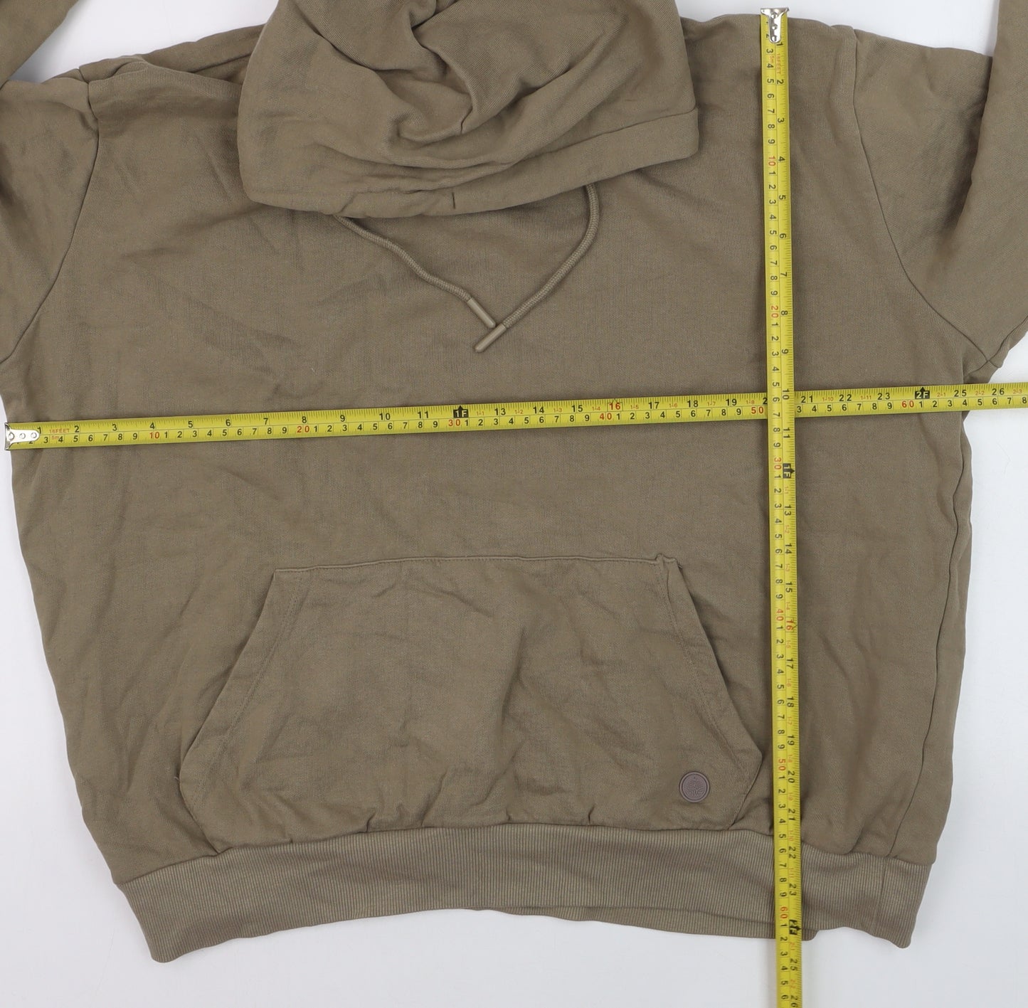Springfield Men's Beige 2XL Pullover Hoodie Cotton Blend Casual