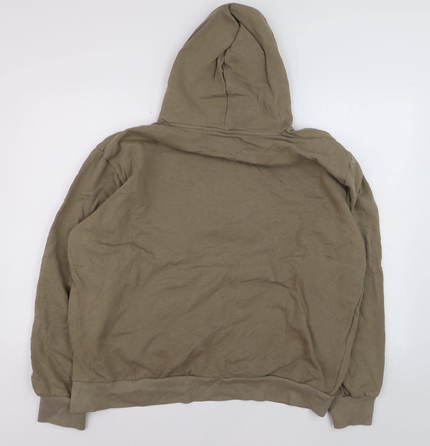 Springfield Men's Beige 2XL Pullover Hoodie Cotton Blend Casual