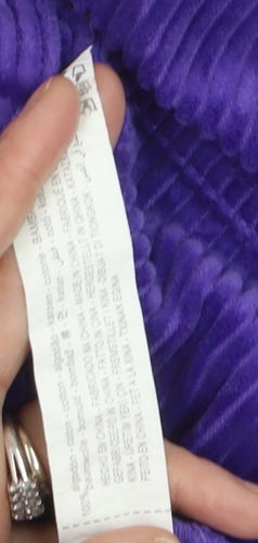 Zara Women's Purple Corduroy Button-Up Shirt Size 12