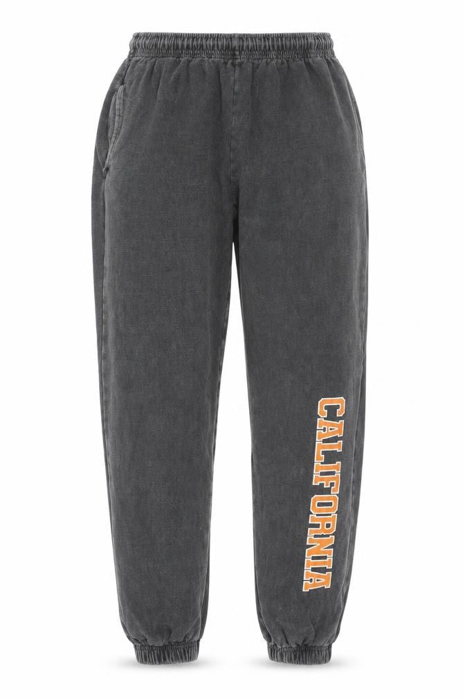 Boohoo Women’s Grey Jogger Sweatpants S California Print