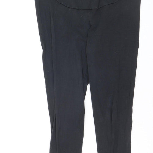Frugi Bloom Black Organic Cotton Maternity Leggings UK 12