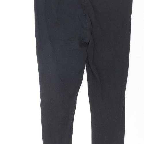 Frugi Bloom Black Organic Cotton Maternity Leggings UK 12