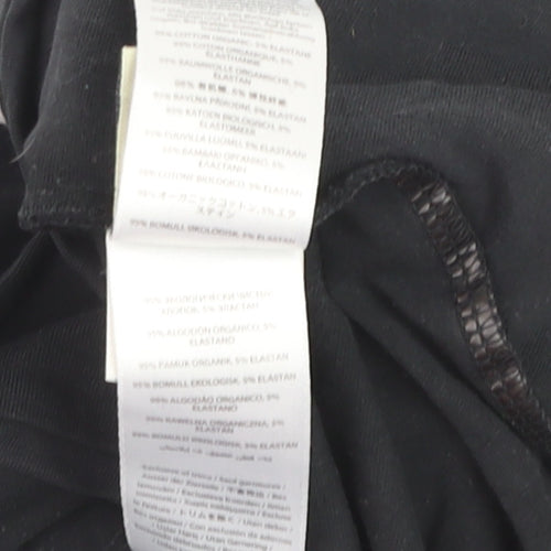 Frugi Bloom Black Organic Cotton Maternity Leggings UK 12