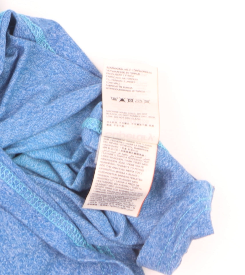Superdry Womens Blue Gradient Logo Print T-Shirt Size M