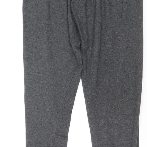 adidas Women’s Grey S Leggings Logo Athleisure Stretch Cotton