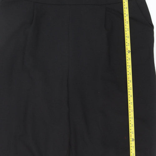 ASOS Women's Black Lace High Neck Short Sleeve Jumpsuit Size 20