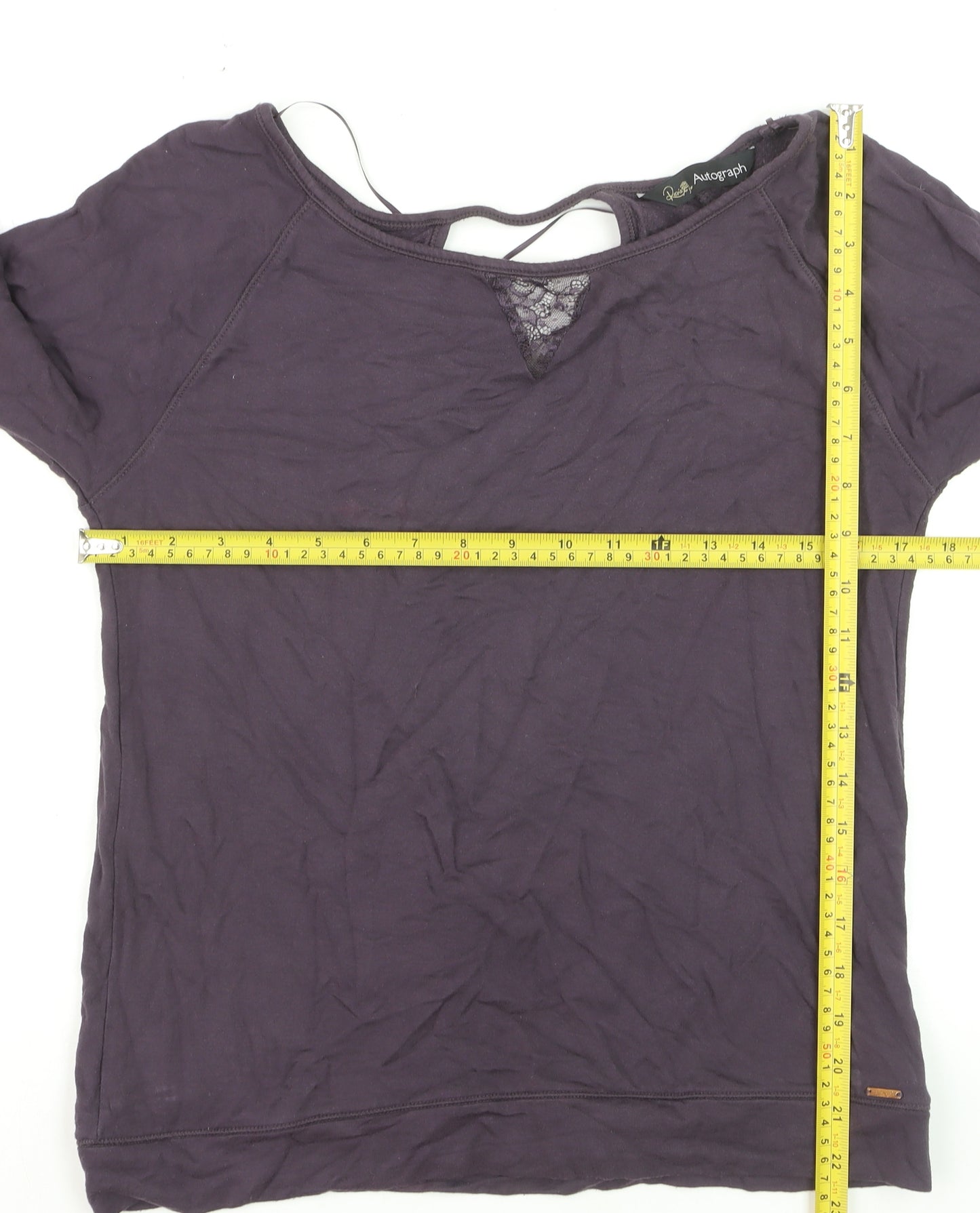 Marks and Spencer Women’s Purple Wrap Jersey Blouse Size 10