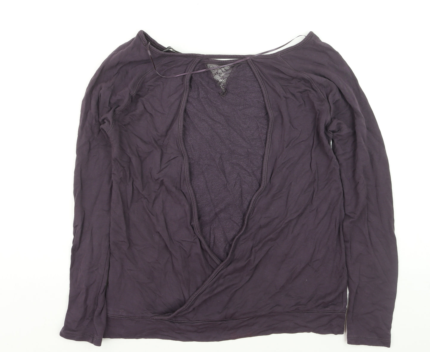 Marks and Spencer Women’s Purple Wrap Jersey Blouse Size 10