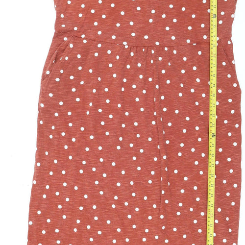 Boden Women Brown Polka Dot Midi Fit & Flare Dress Size 16L