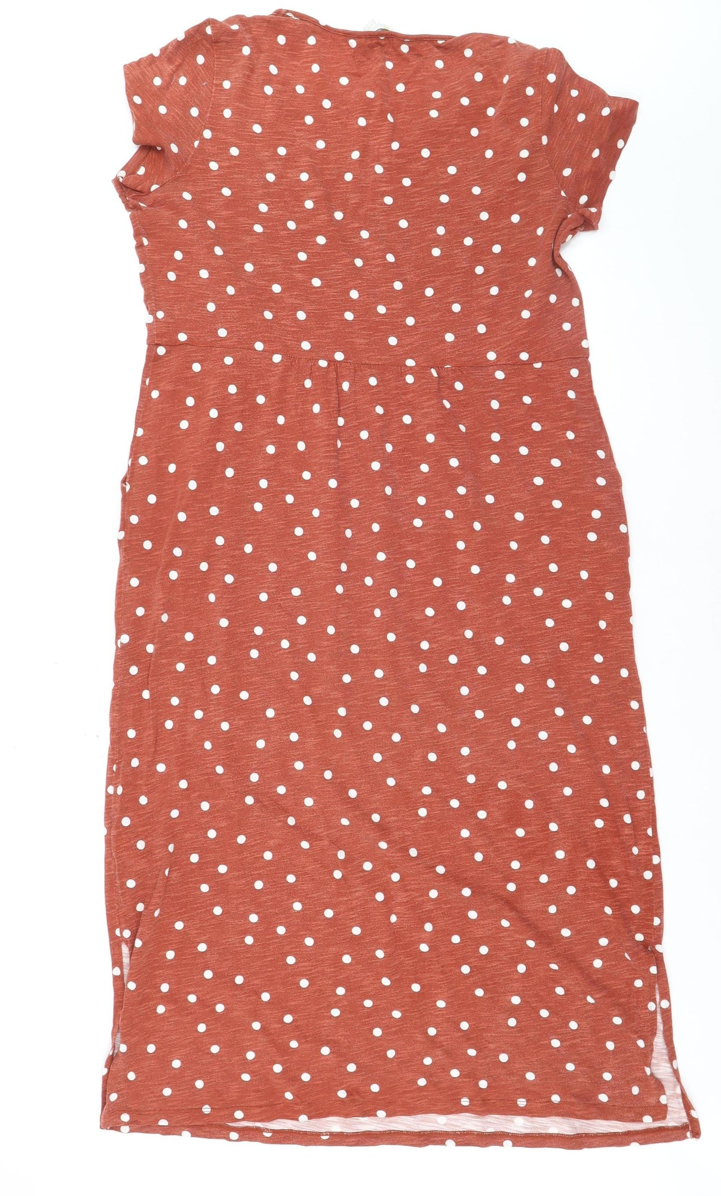 Boden Women Brown Polka Dot Midi Fit & Flare Dress Size 16L
