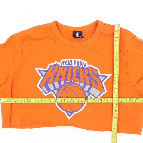UNK NBA New York Knicks Women's Orange Crop Jumper M