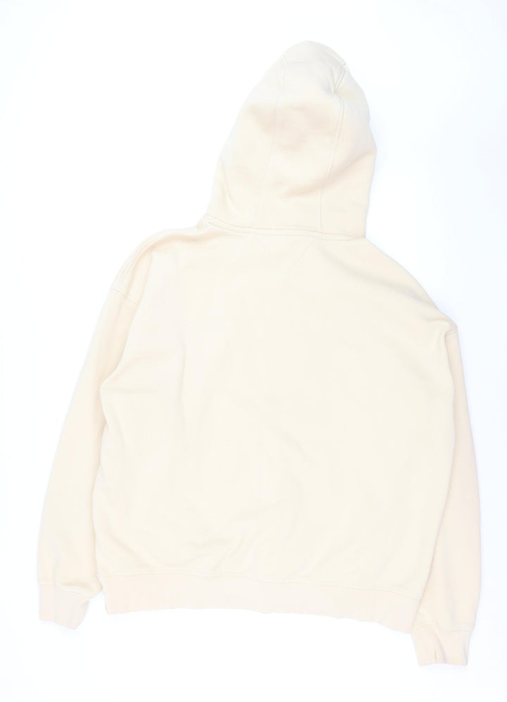 Tommy Hilfiger Men’s Beige XL Pullover Hoodie Classic Logo