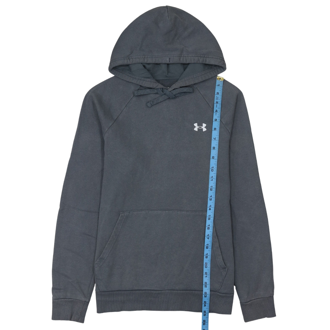 Under Armour Mens Grey Pullover Hoodie Small Loose Fit